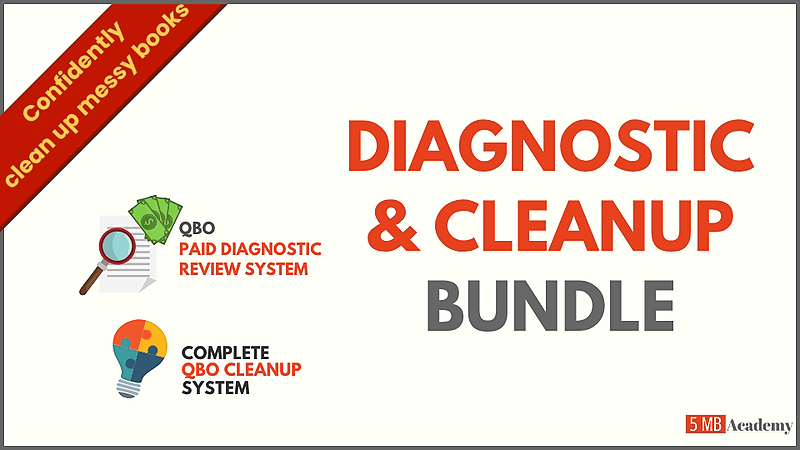 Paid Diagnostic Review + QBO Cleanup System BUNDLE