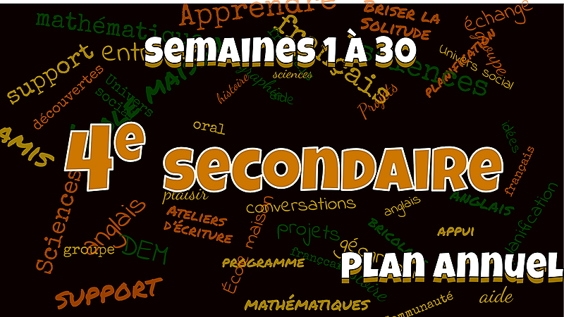 2023-2024-4e secondaire : plan annuel