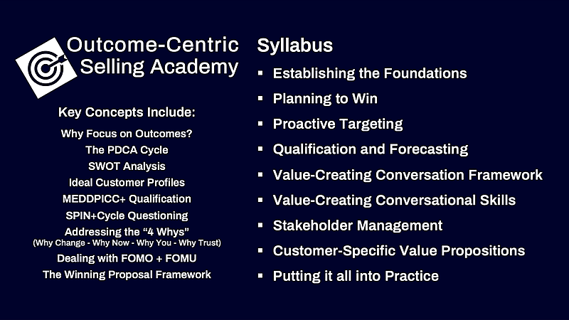 The Complete Outcome-Centric Selling® Program