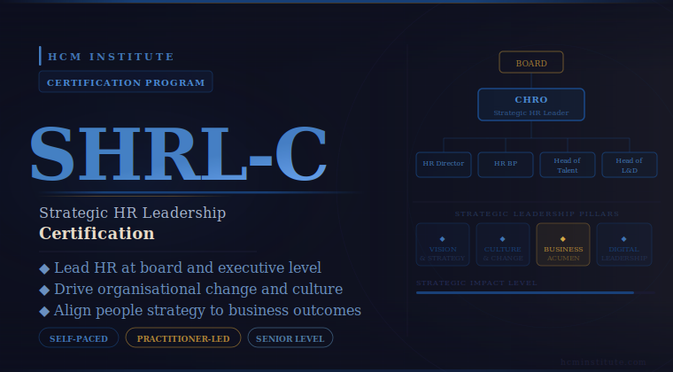 Strategic HR Leadership Certification (SHRL-C)