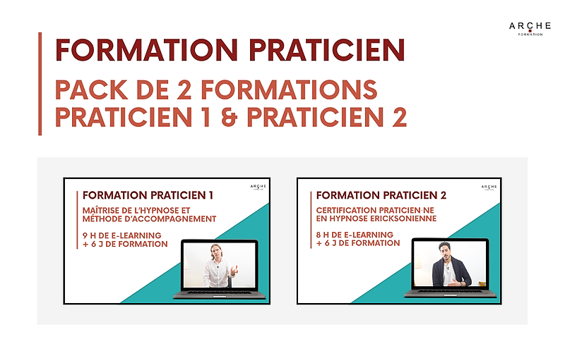 Formations PRATICIEN 1 & 2 - Inscription, e-learning et supports de formation