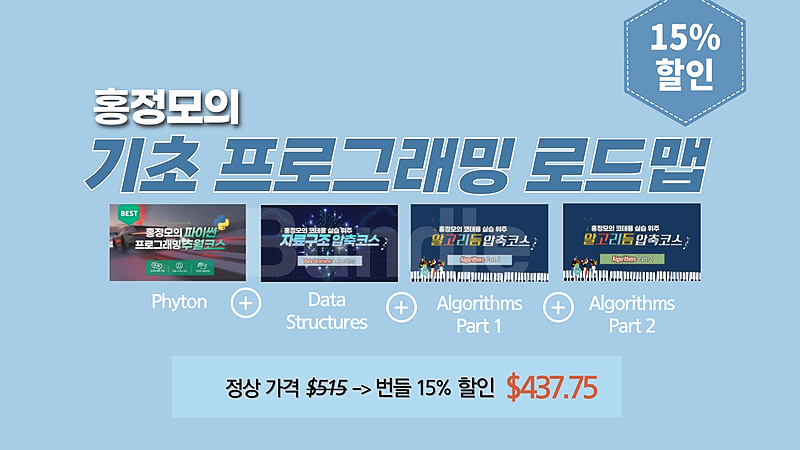 홍정모의 기초 프로그래밍 로드맵