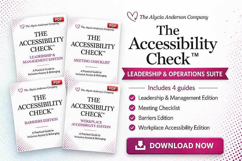 The Accessibility Check™ Leadership & Operations Suite