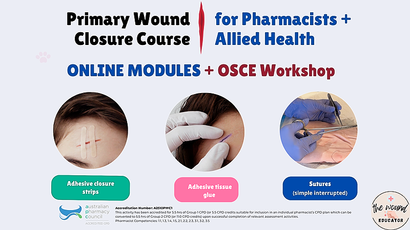 Primary Closure Course + F2F WORKSHOP (BRISBANE 13.9.2026)