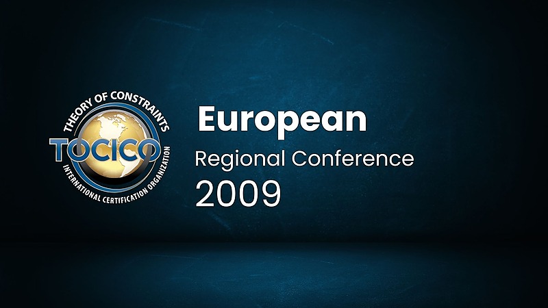 2009 European TOCICO Regional Conference