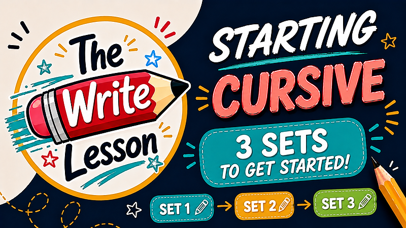 Starting Cursive lesson set