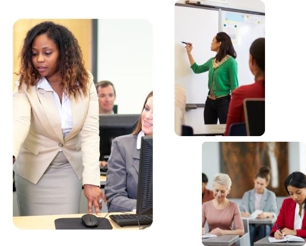 Margaret Spence teaching a corporate learning session