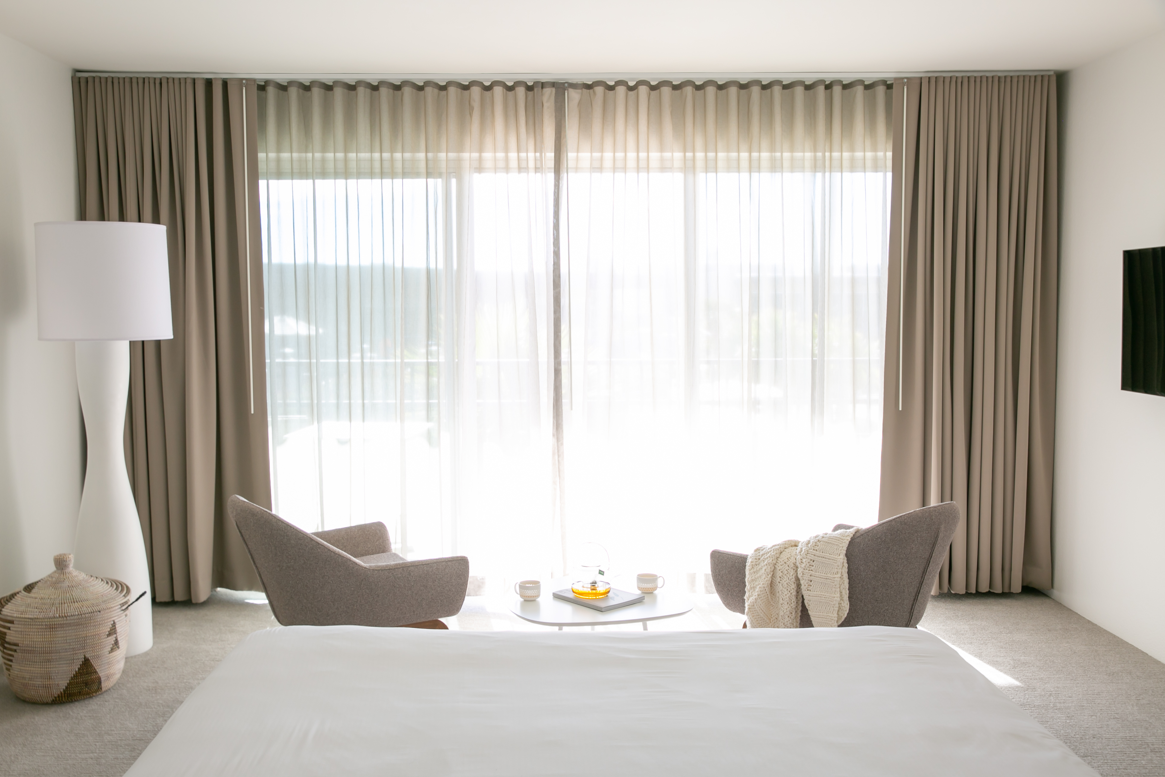 Spacious, serene room at CIVANA