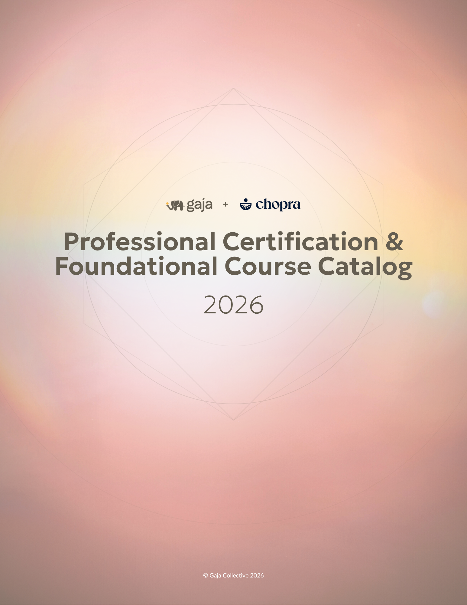 Gaja Collective Course Catalog cover