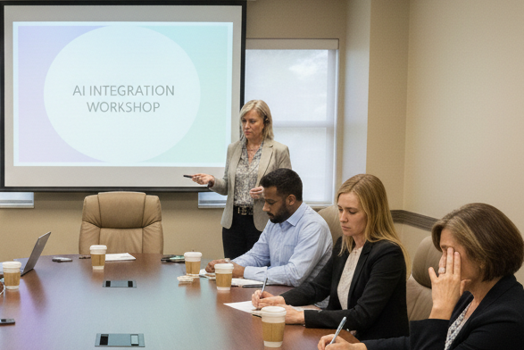 Faculty disengaged during generic AI training