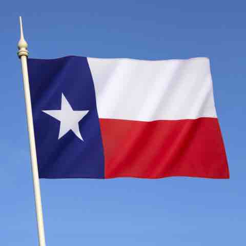 Outline of Texas flag