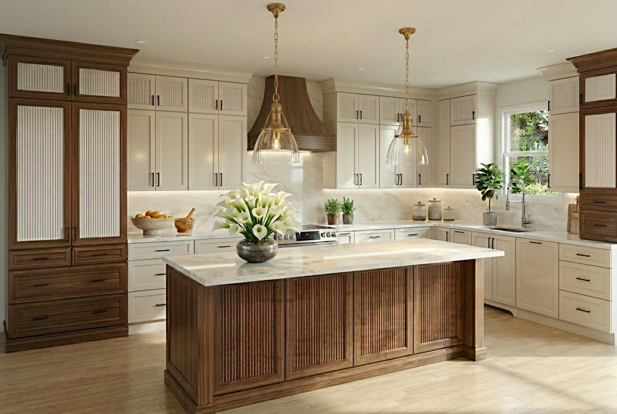 Luxury kitchen render