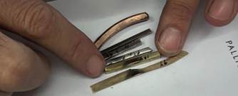 Refined metal sample after assay