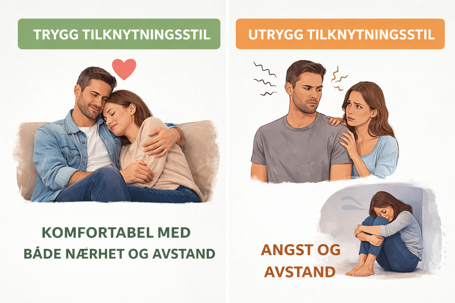 Trygg tilknytning i parforhold: slik oppleves det innenfra når du er trygt tilknyttet