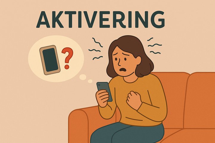 Illustrasjon til desorganisert tilknytning som lener engstelig