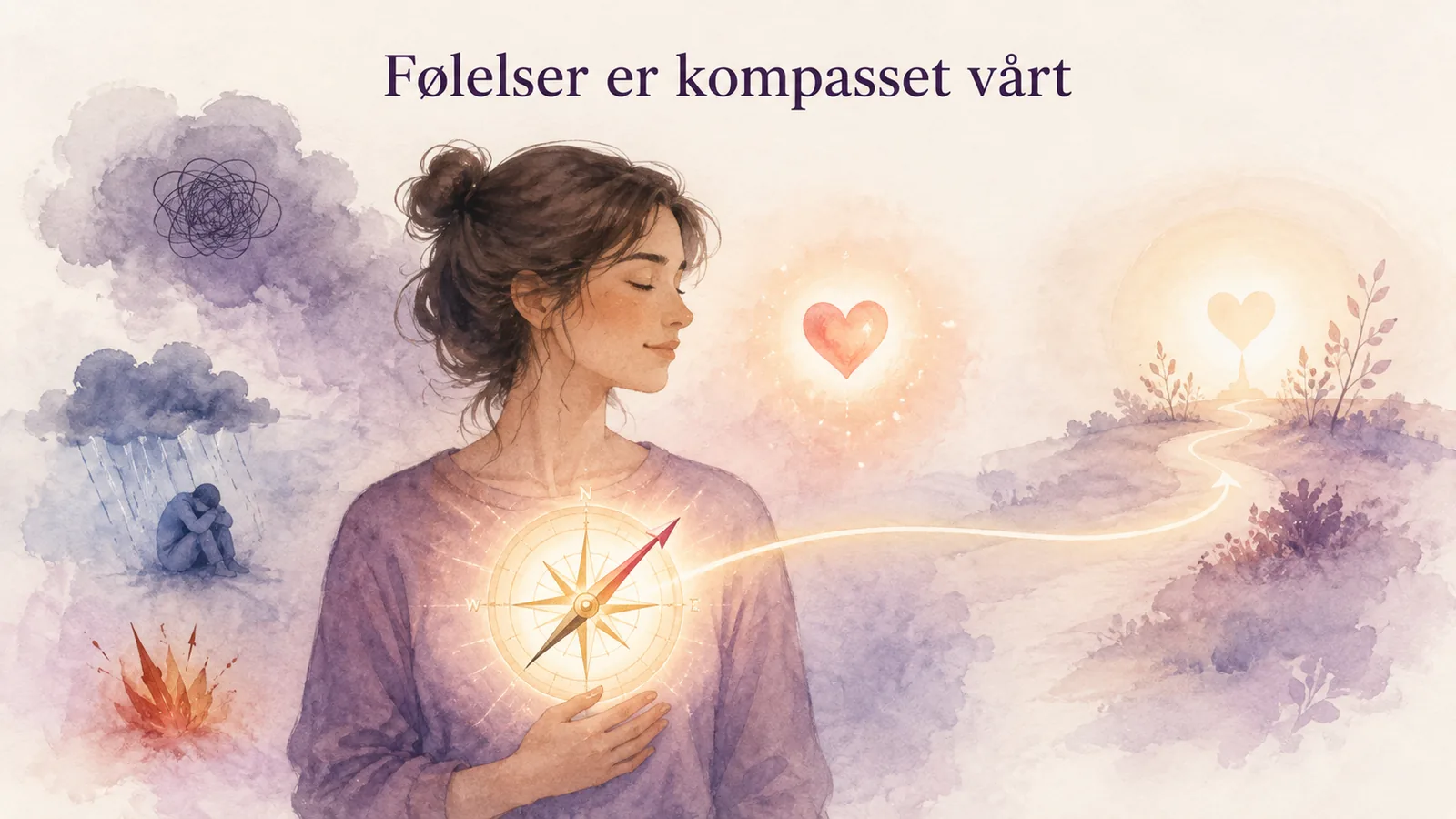 Person som kjenner på en vond følelse som ikke går over, illustrerer hvorfor vonde følelser varer lenge