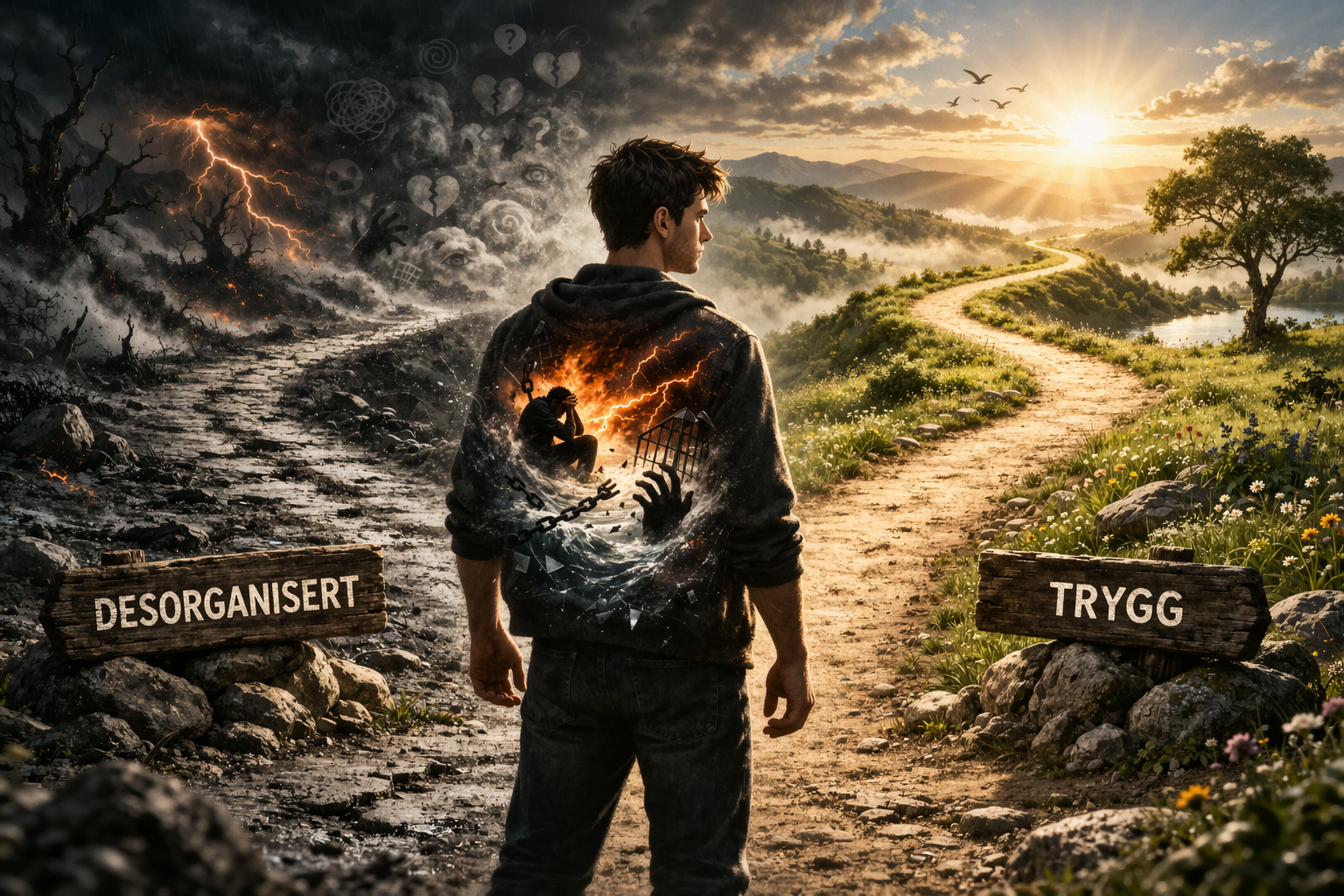 Illustrasjon til veien mot tryggere tilknytning