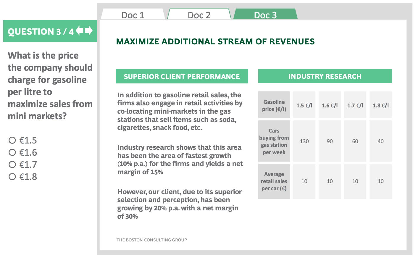 BCG online case question 3