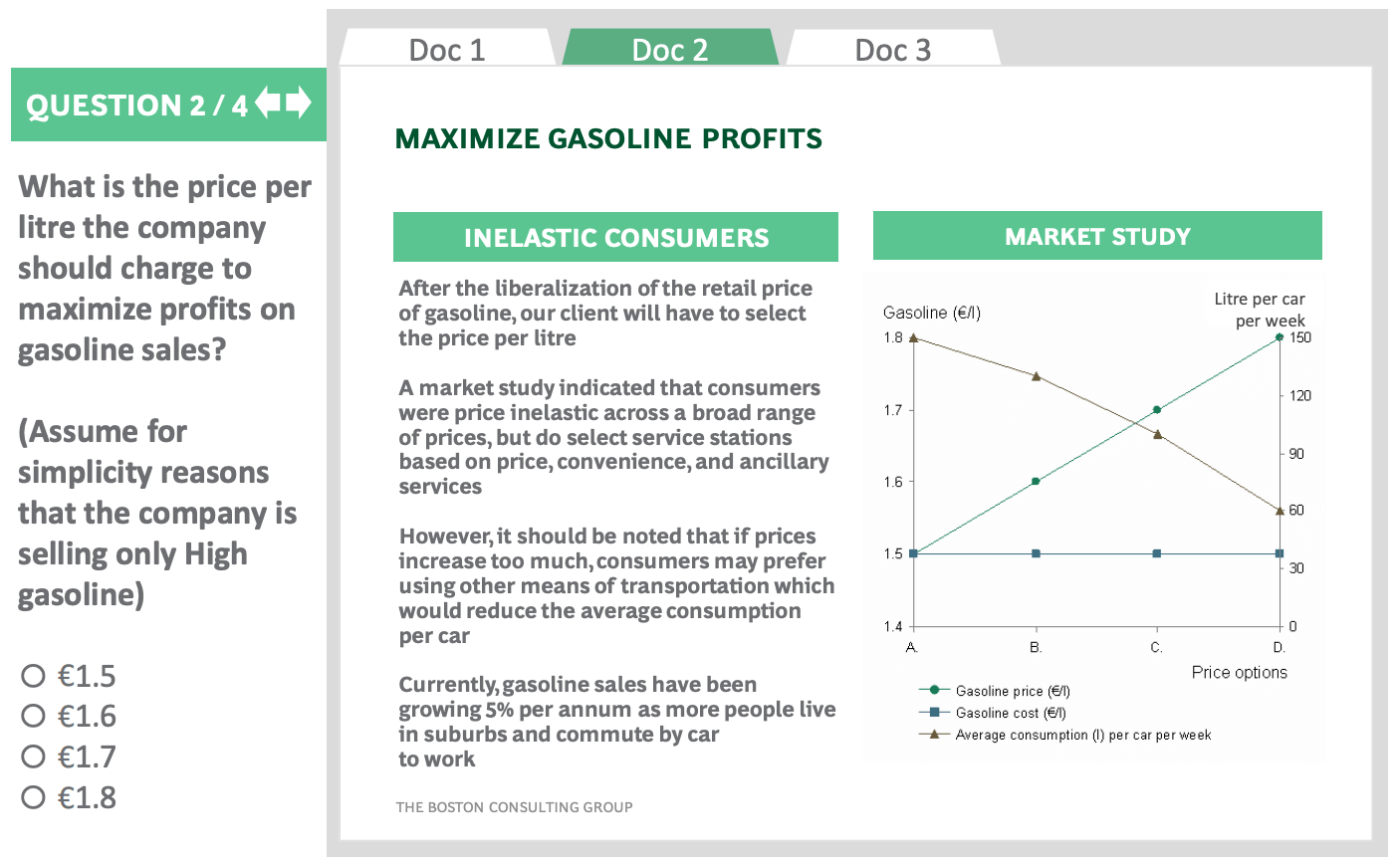 BCG online case question 2