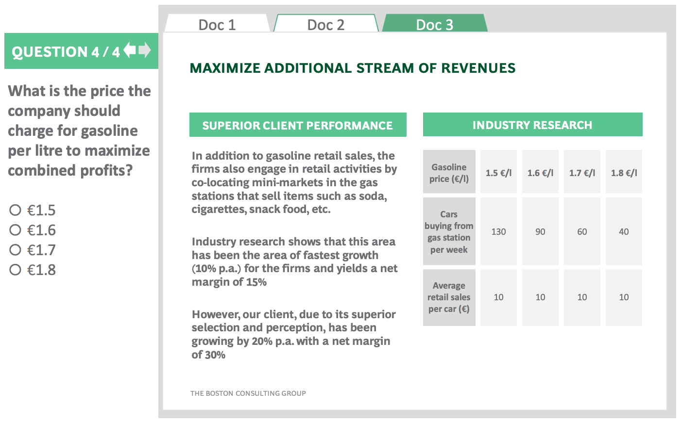BCG online case question 4