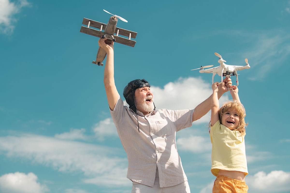 drone flying for fun