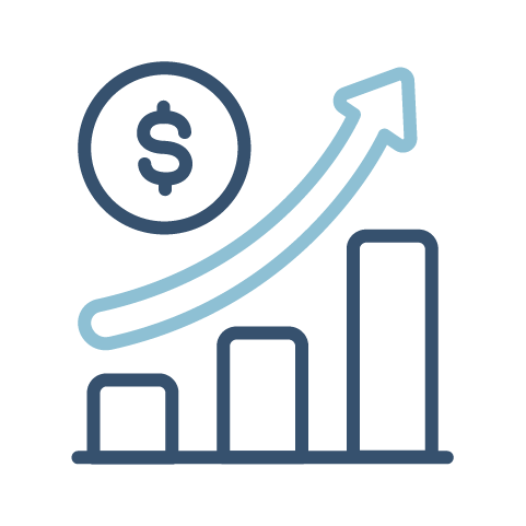 revenue graph icon