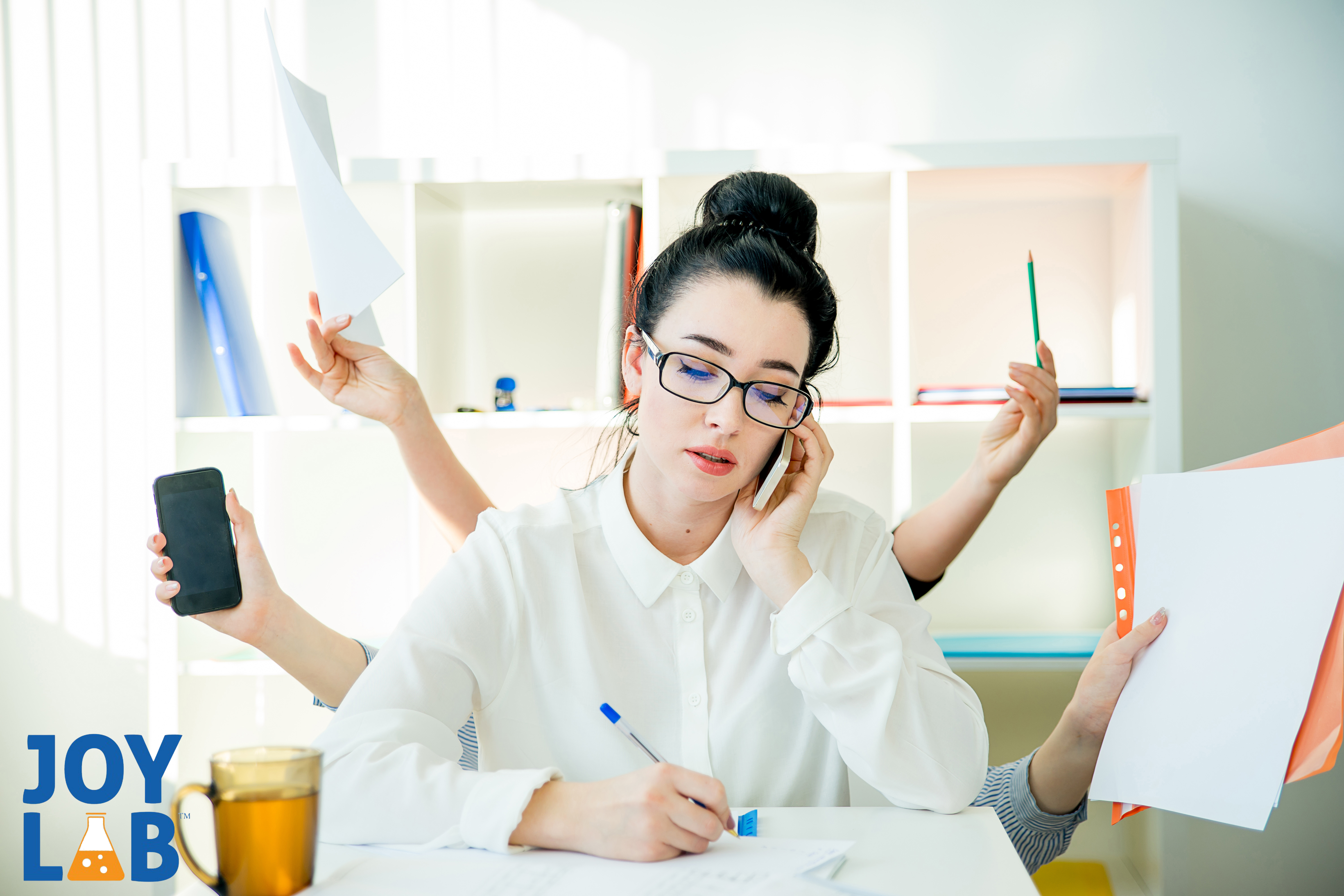 busy business woman
