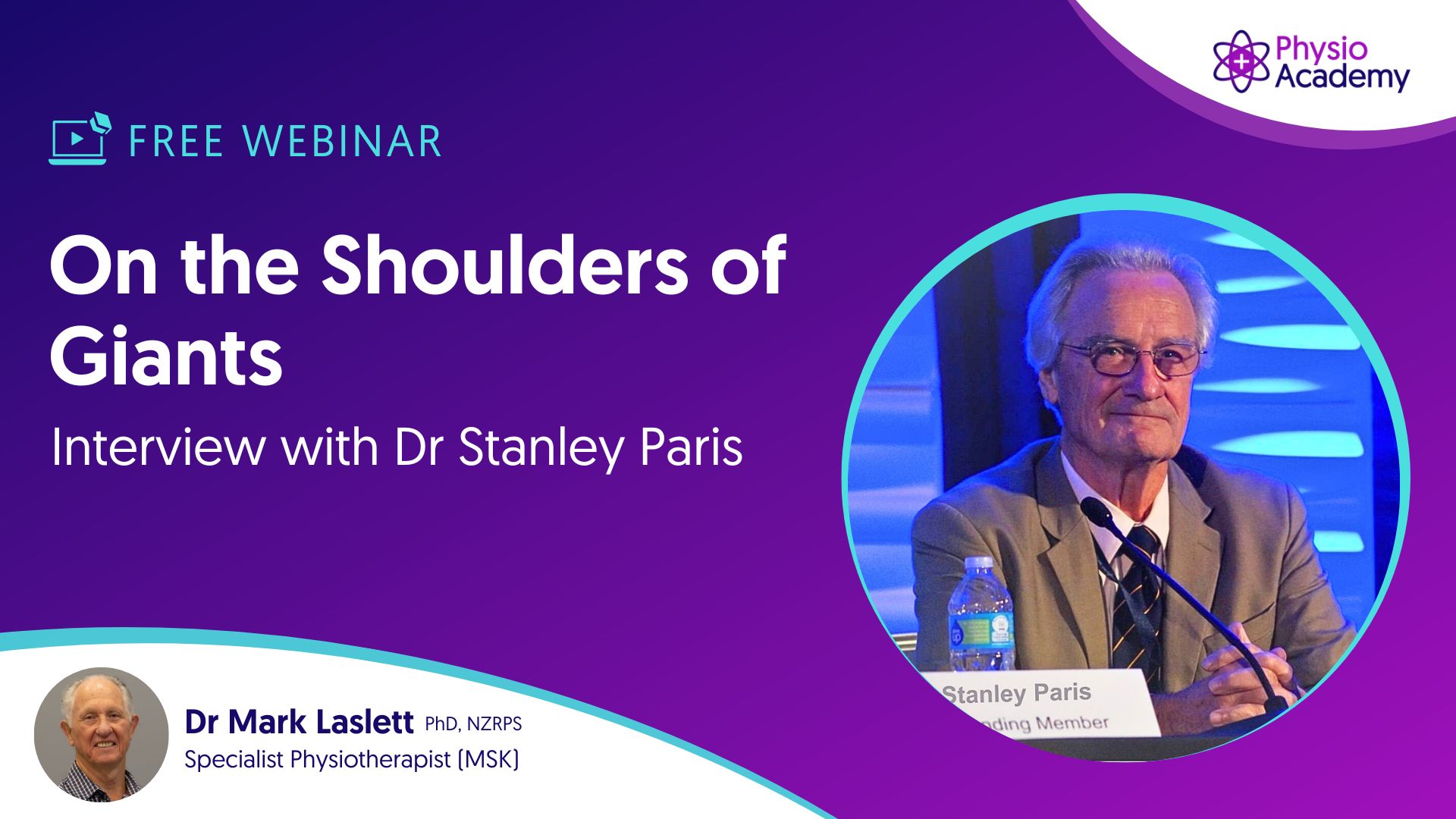 Dr Stanley Paris in an exclusive video interview with Physio Academy sharing his manual therapy training, the beginnings of IFOMPT and his perspectives on the future of manual therapy. 