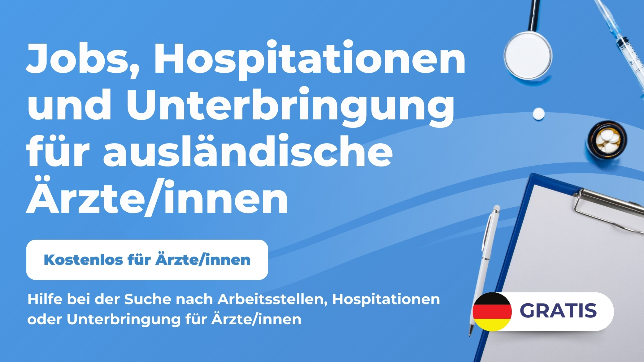 Jobs und Hospitationen für Ärzt:innen