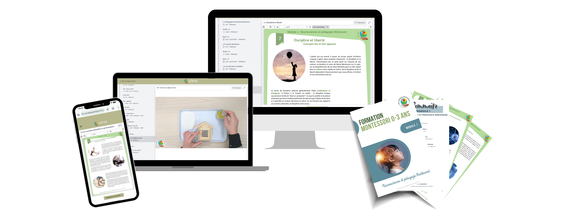 Extraits Gratuits de nos formations Montessori en ligne