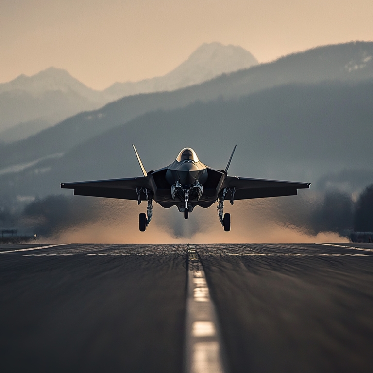 F-35 about to take off