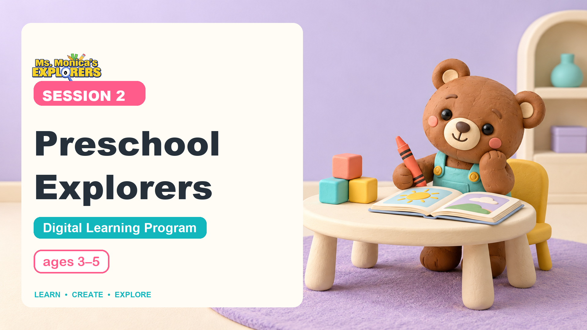 Preschool Explorers Digital Session 2