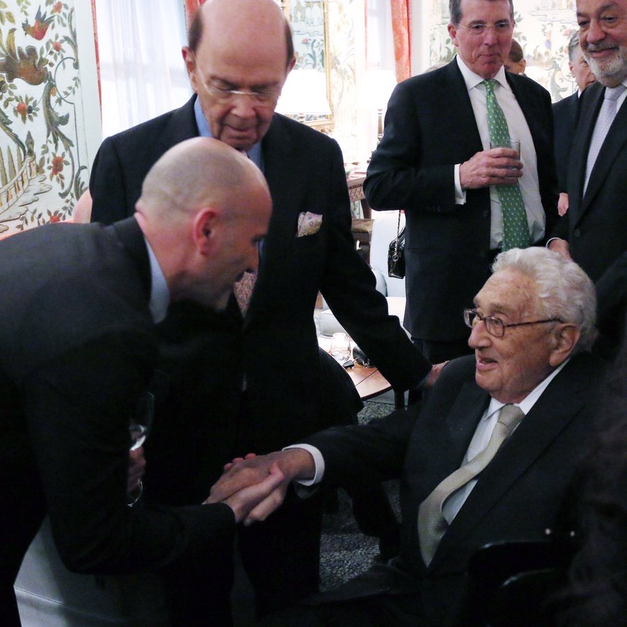 Dael Dervishi and Henry Kissinger