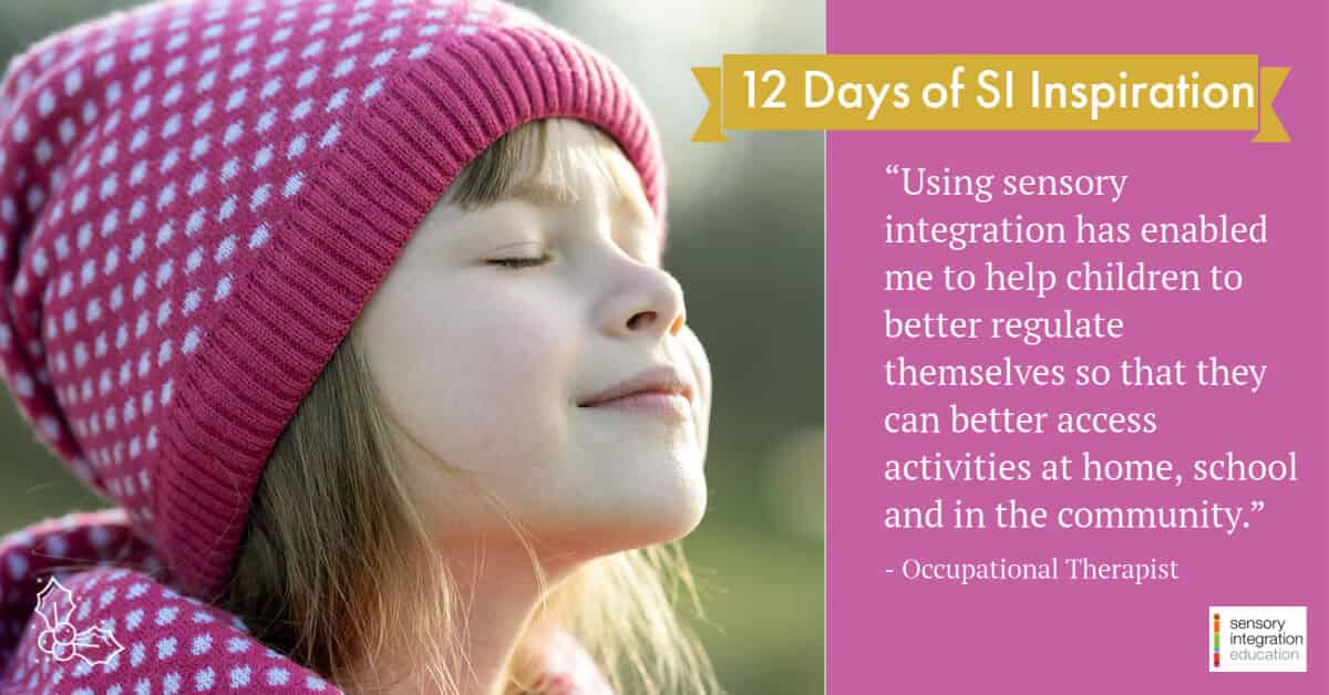 girl outside with hat on. Title reads 12 Days of SI Inspiration: Christmas 2020 