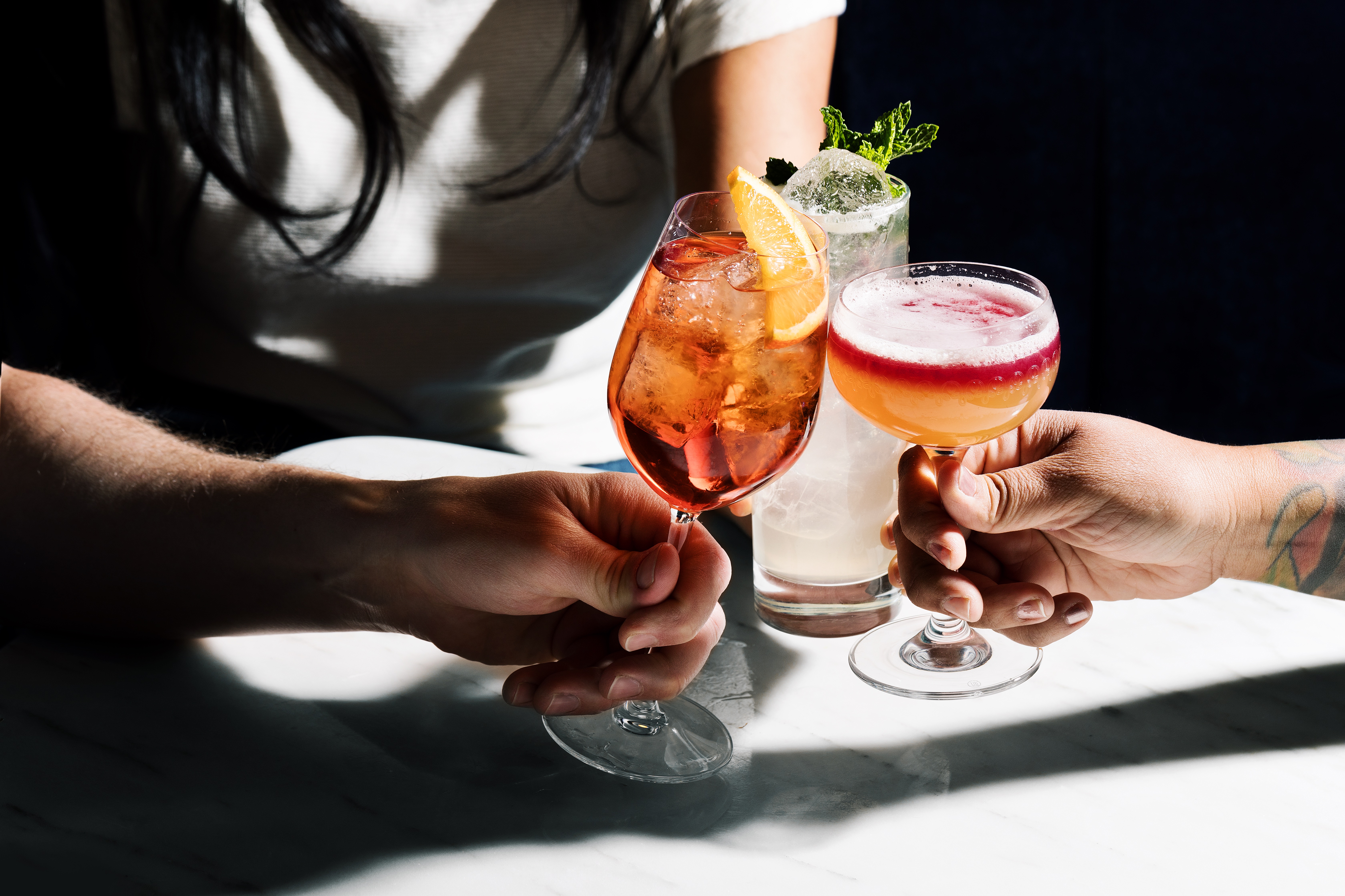 Death and Company cocktail cheers