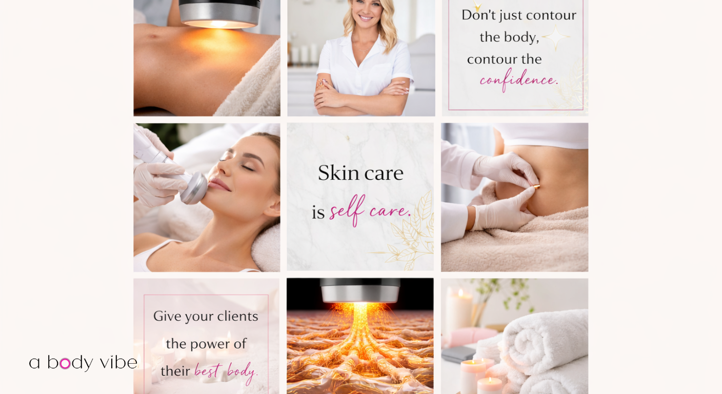 Professional Instagram marketing templates for body contouring businesses