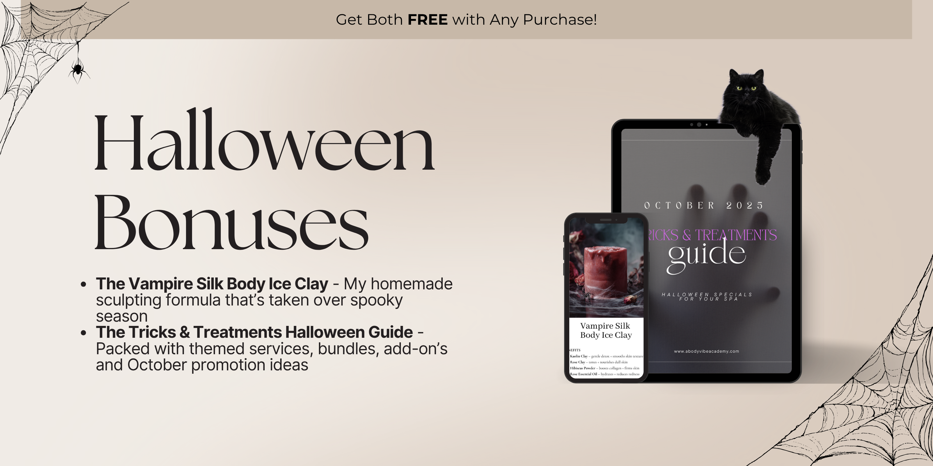 FREE Halloween Bonuses With Any Body Contouring Course Purchase!