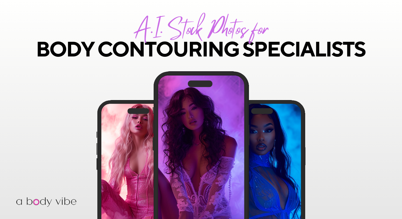 Aesthetic stock photos for body contouring specialists and beauty and wellness professionals.