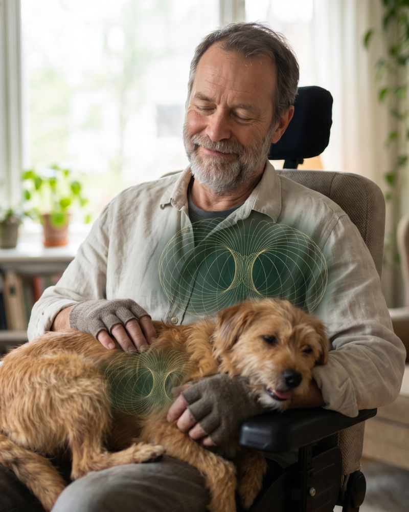 Man with dog