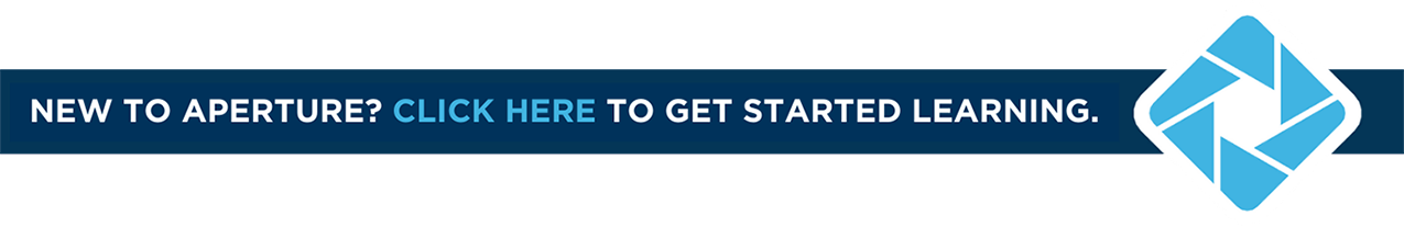 New to Aperture? Click here to get started.