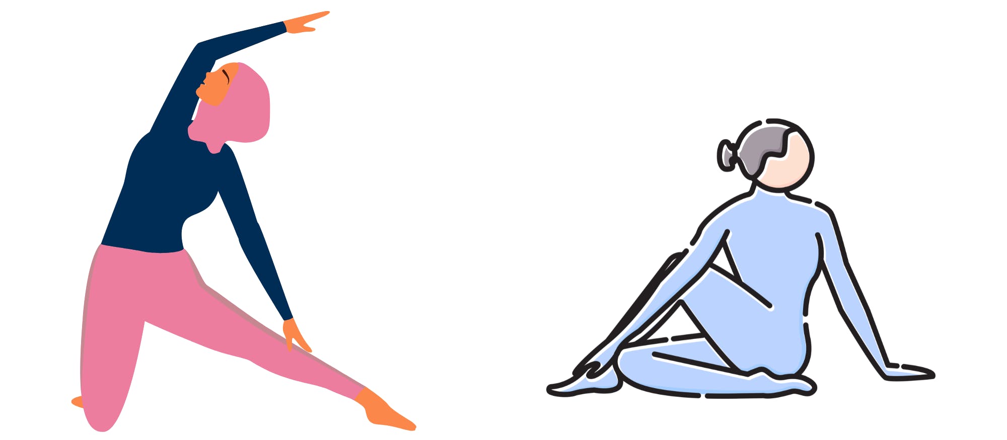 A person doing yoga posesDescription automatically generated with medium confidence