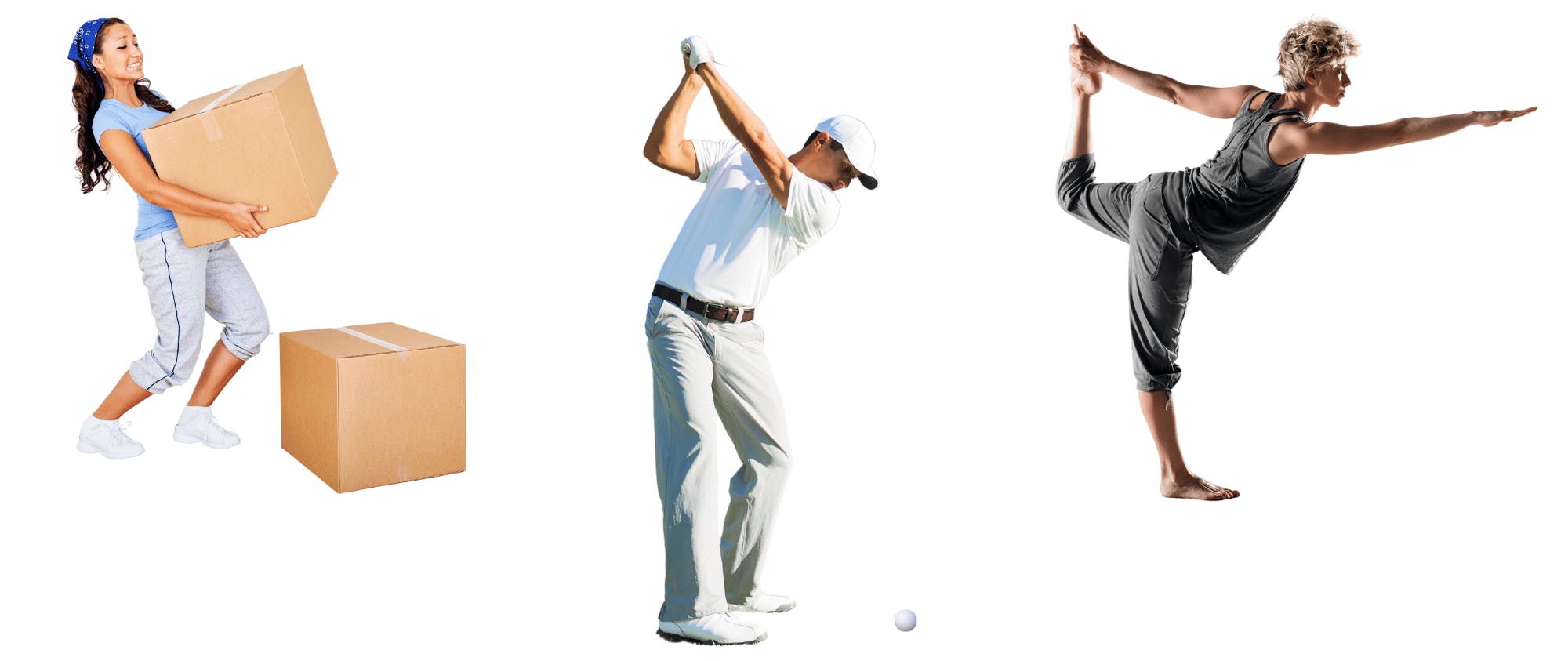 A person swinging a golf ballDescription automatically generated
