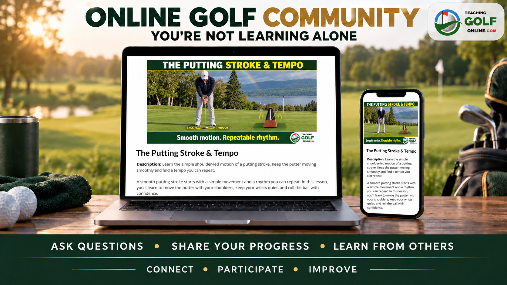 Teaching Golf Online community support