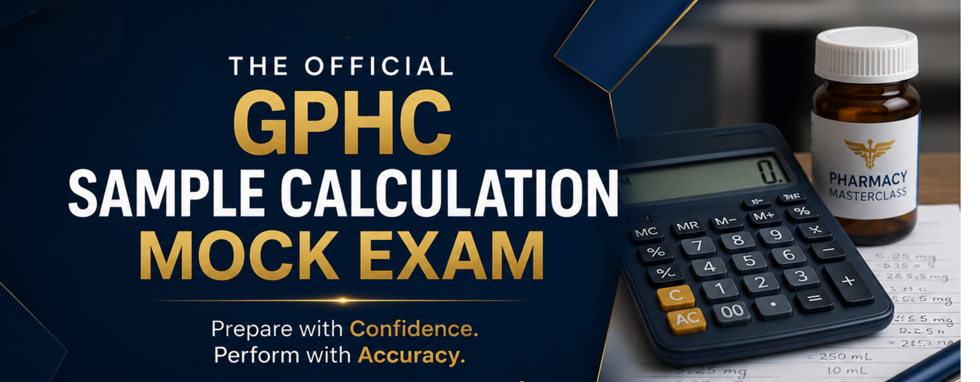 Official GPhC Sample Calculation Mock Exam