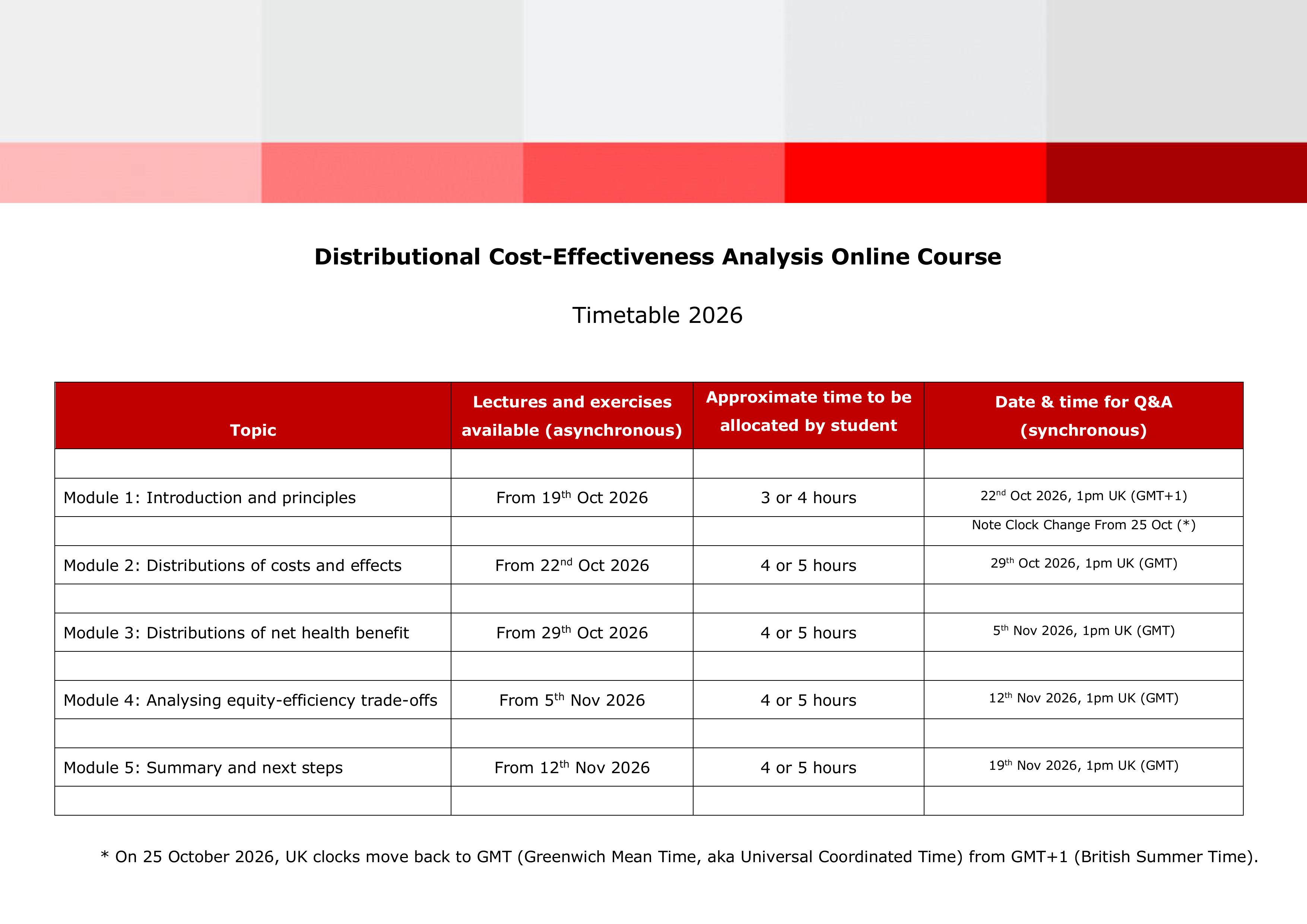 Image of 2023 DCEA timetable