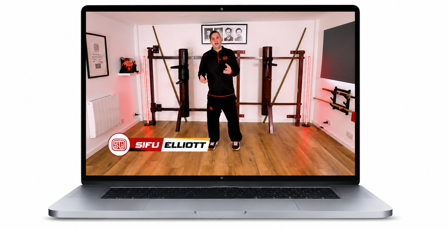 Wing Chun online training on laptop and mobile devices