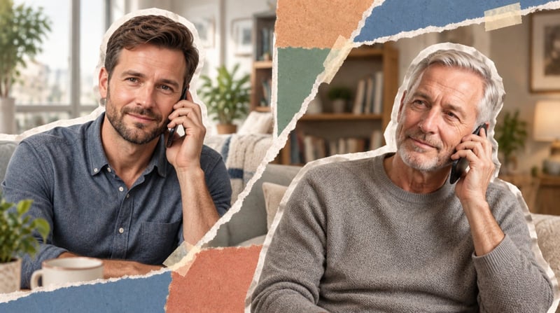 David und Martin telefonieren miteinander.