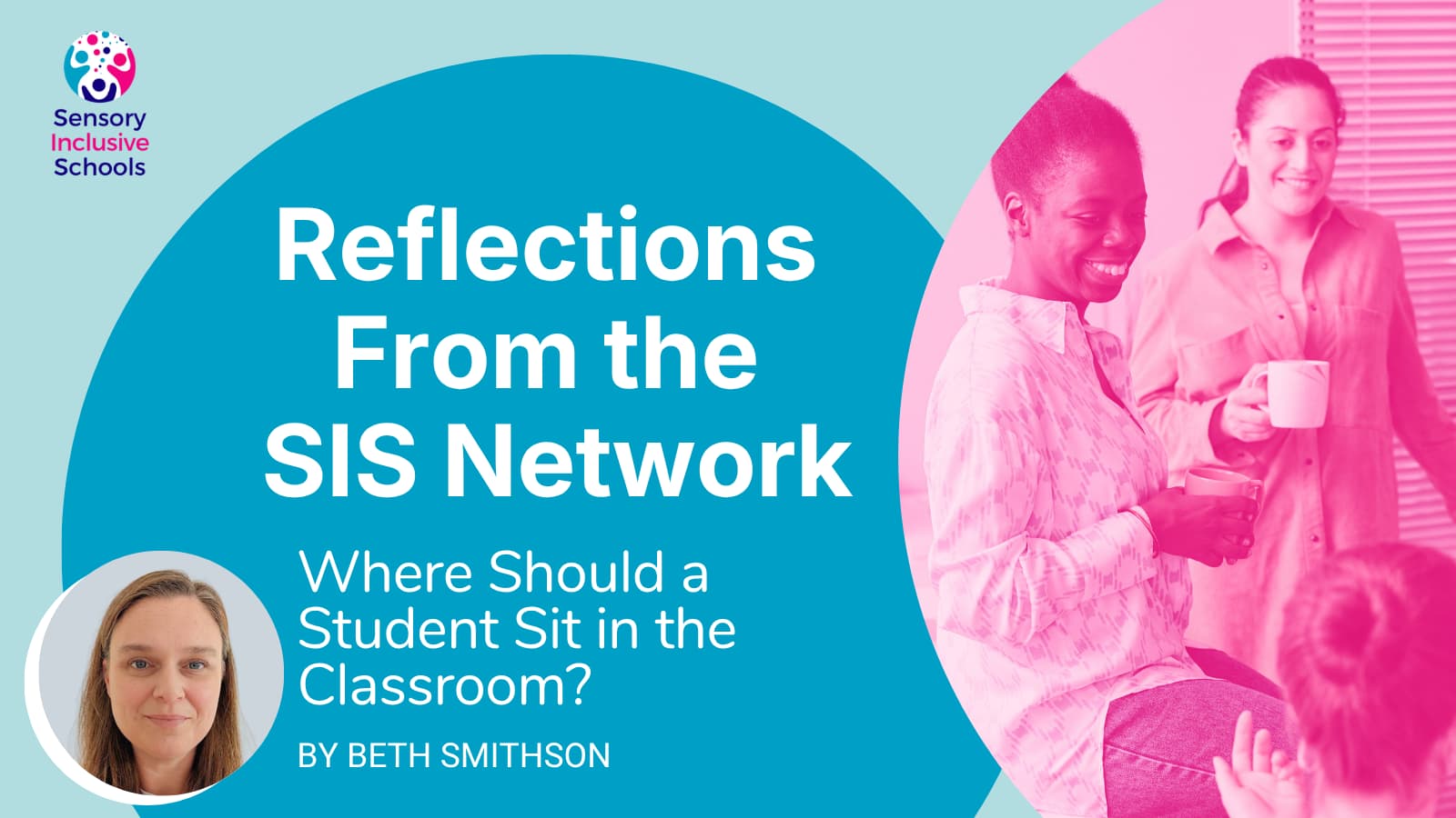 Graphic of colleagues chatting over a coffee