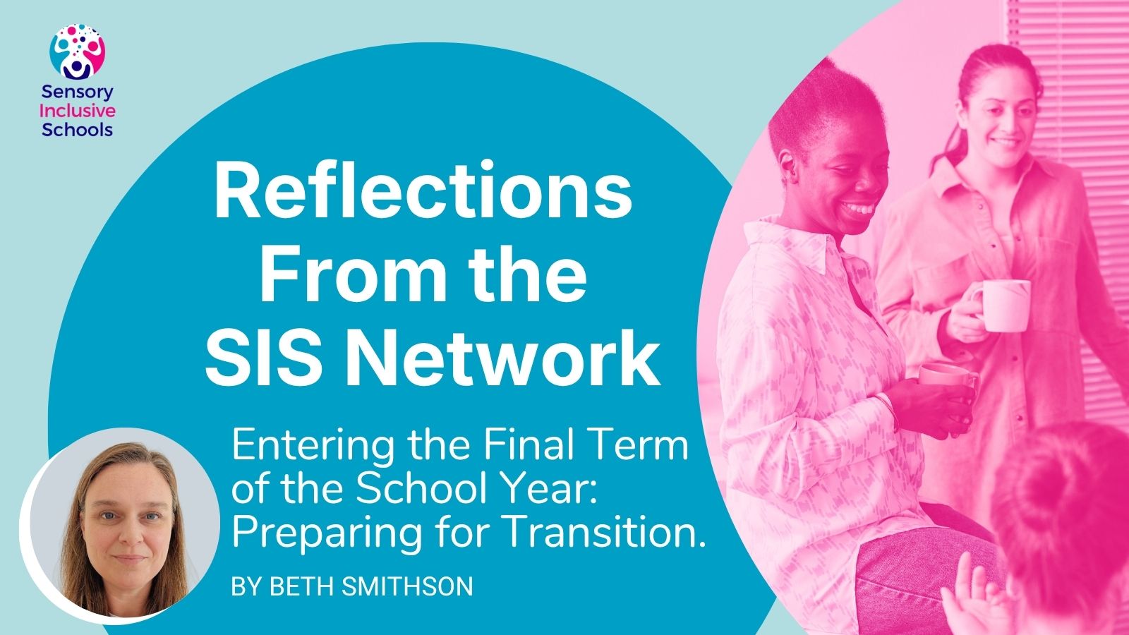 Colleagues chatting over coffee.