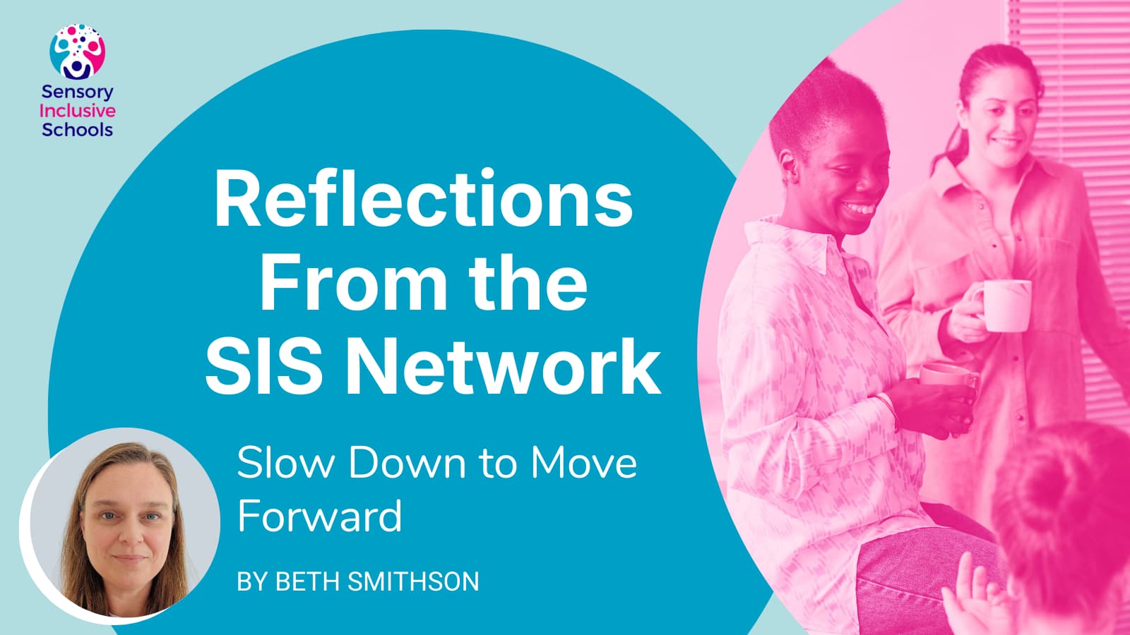 Colleagues chatting over coffee.